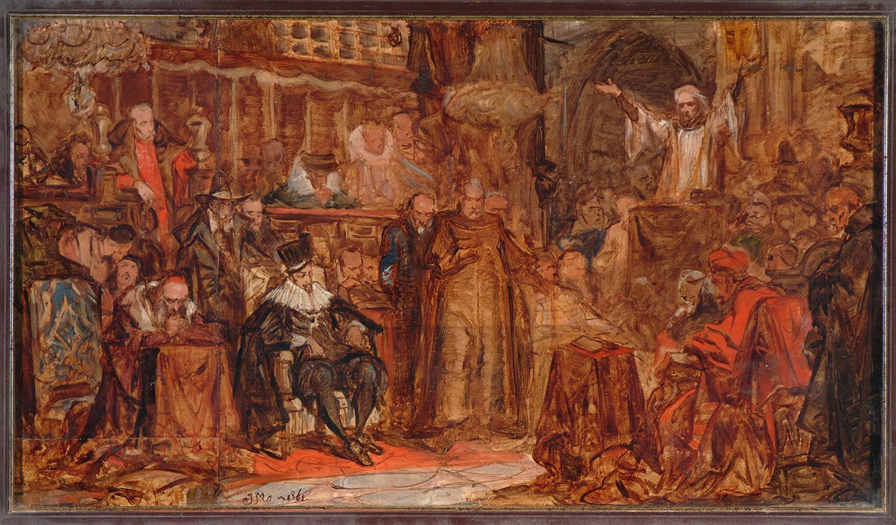 Boceto para «El sermón de Skarga» de Jan Matejko