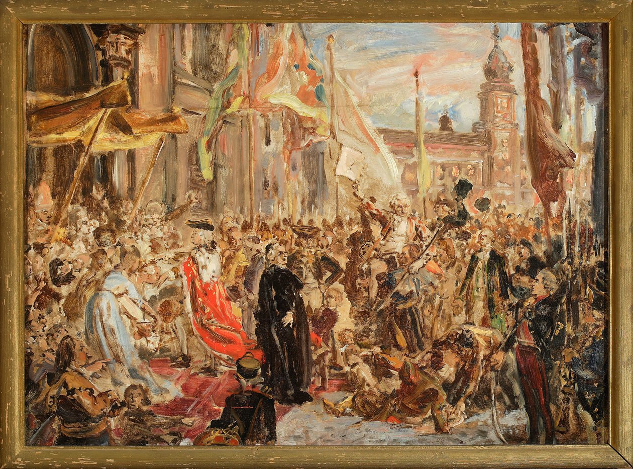 Boceto para el cuadro "Constitución del 3 de mayo" de Jan Matejko