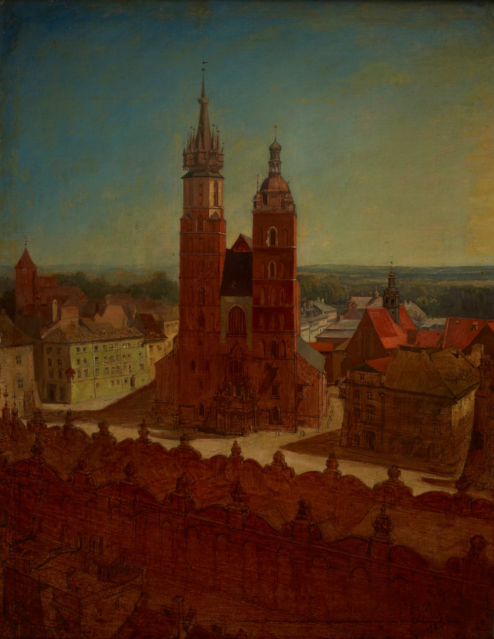 Vista desde la torre del ayuntamiento de Jan Matejko