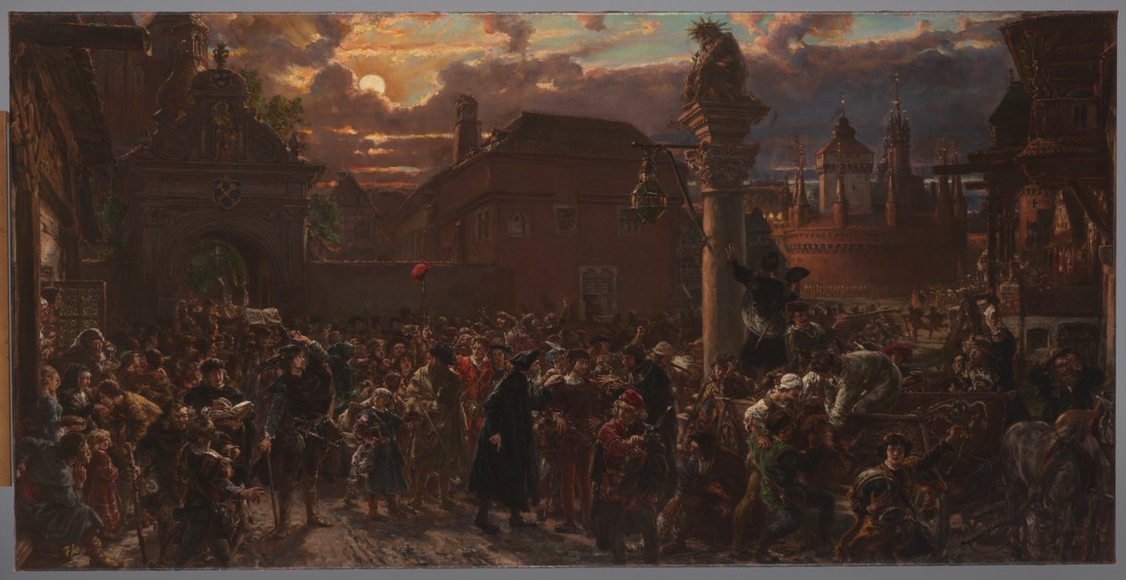 Salida de los estudiantes de Cracovia en el año 1549 de Jan Matejko