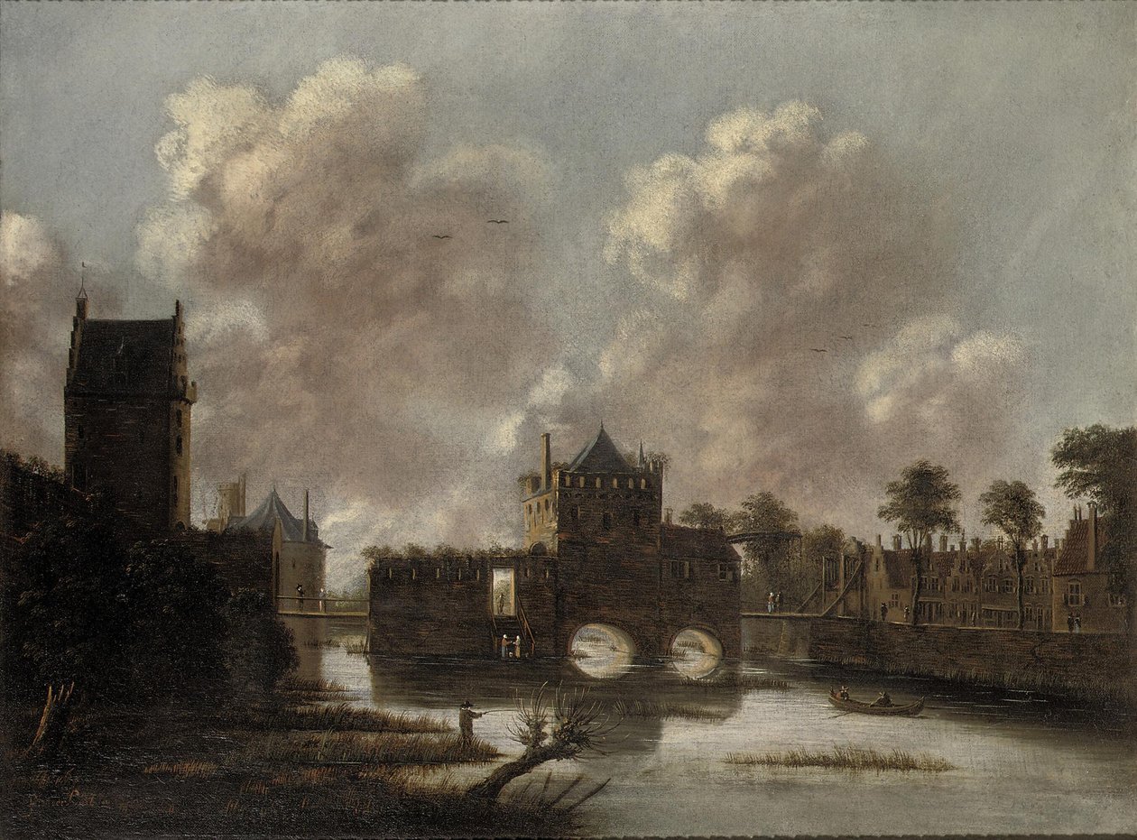Jan Meerhout - Puerta de las Mujeres Blancas de Utrecht de Jan Meerhout
