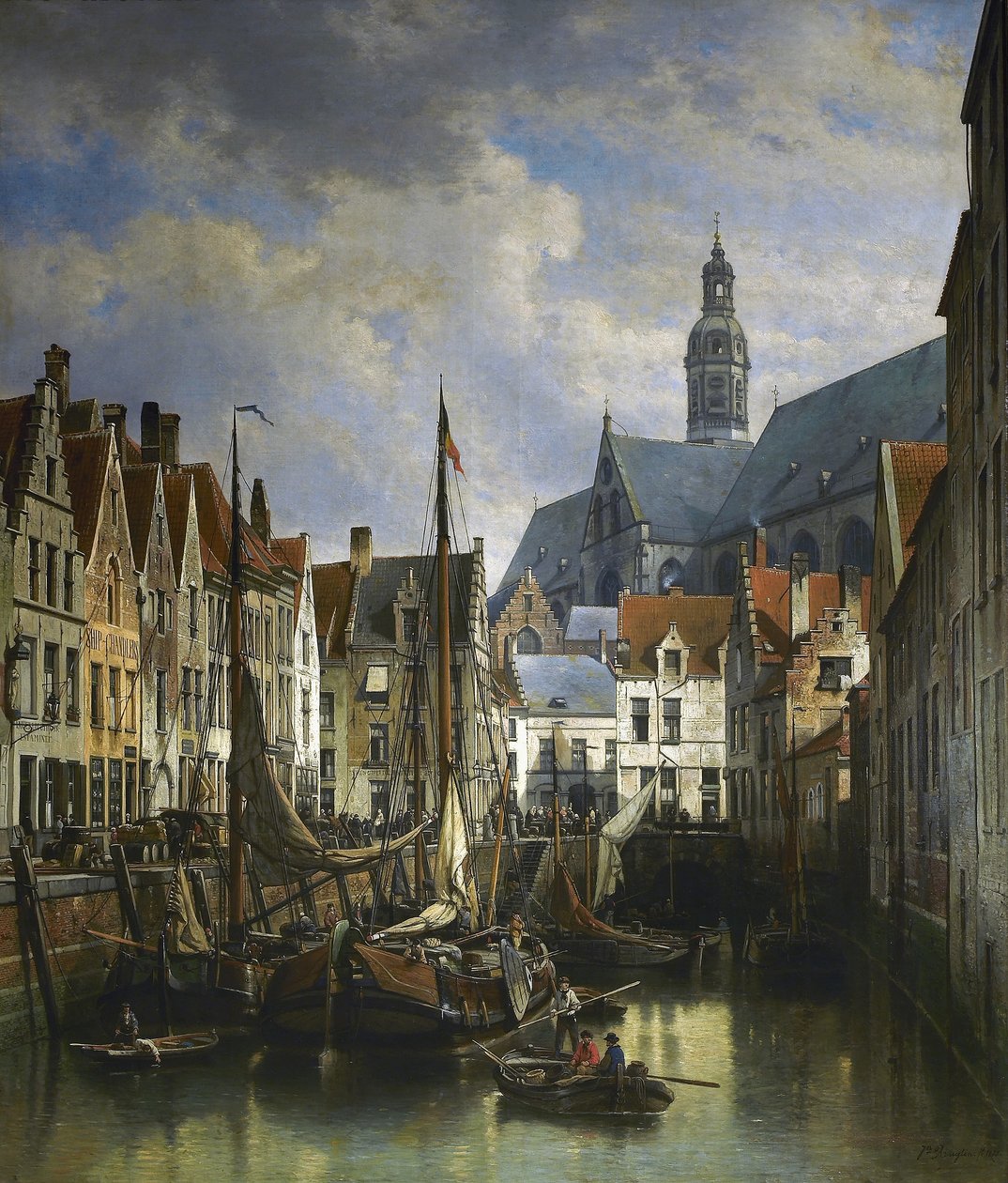 Vista del Koolvliet en Amberes de Jan Michiel Ruyten
