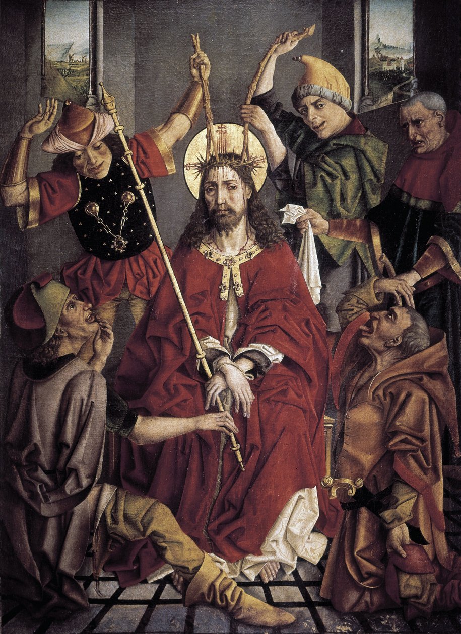 Ecce Homo. 1ª mitad del siglo XVI (óleo sobre madera) de Jan Mostaert