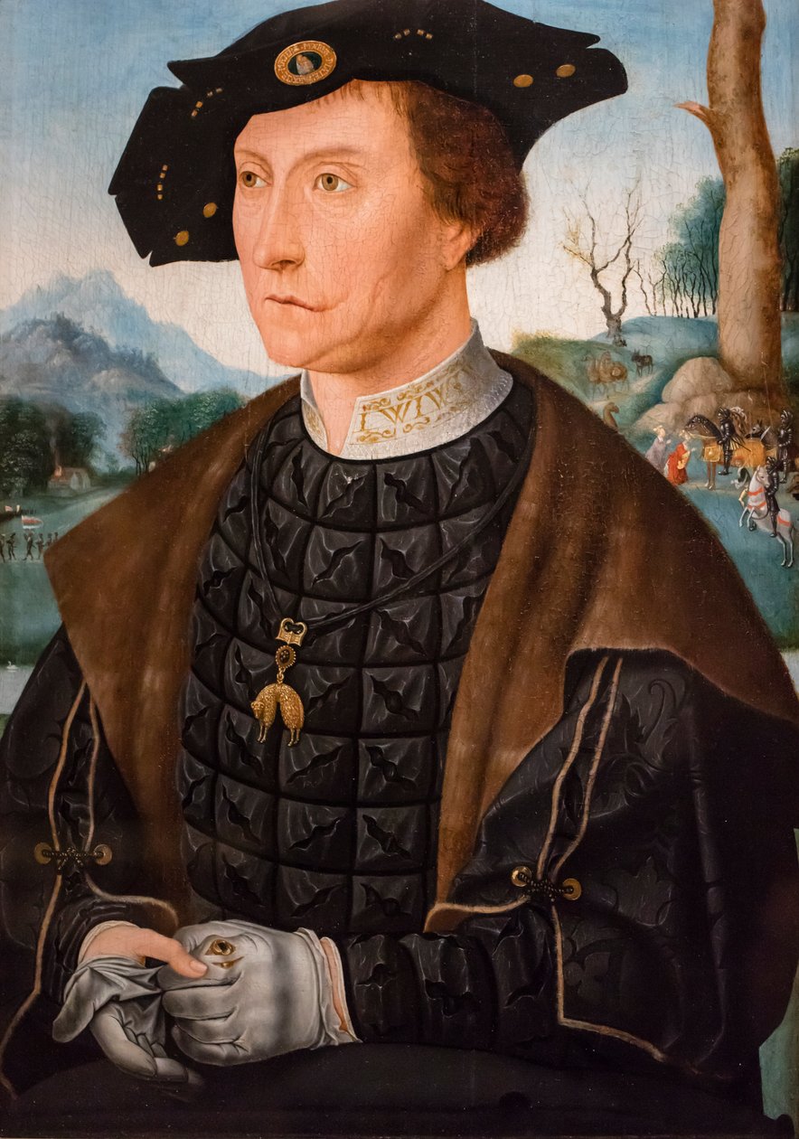 Retrato de Jan van Wassenaer vizconde de Leiden, gobernador de Frisia de Jan Mostaert
