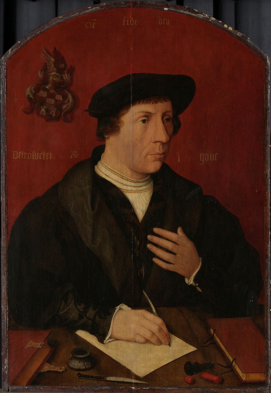 Retrato de un hombre de Jan Mostaert