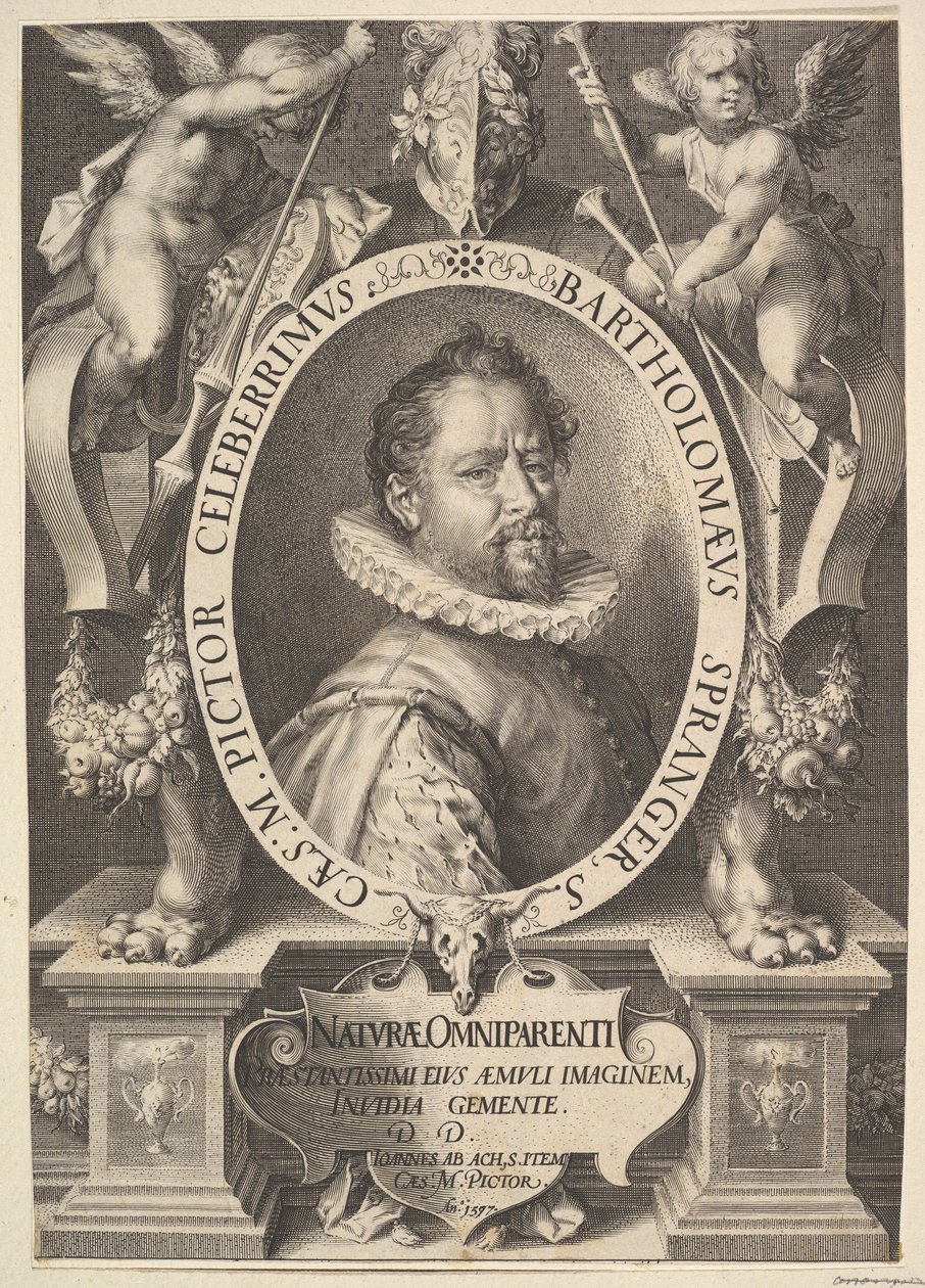 Retrato de Bartholomeus Spranger, ca. 1616 de Jan Muller