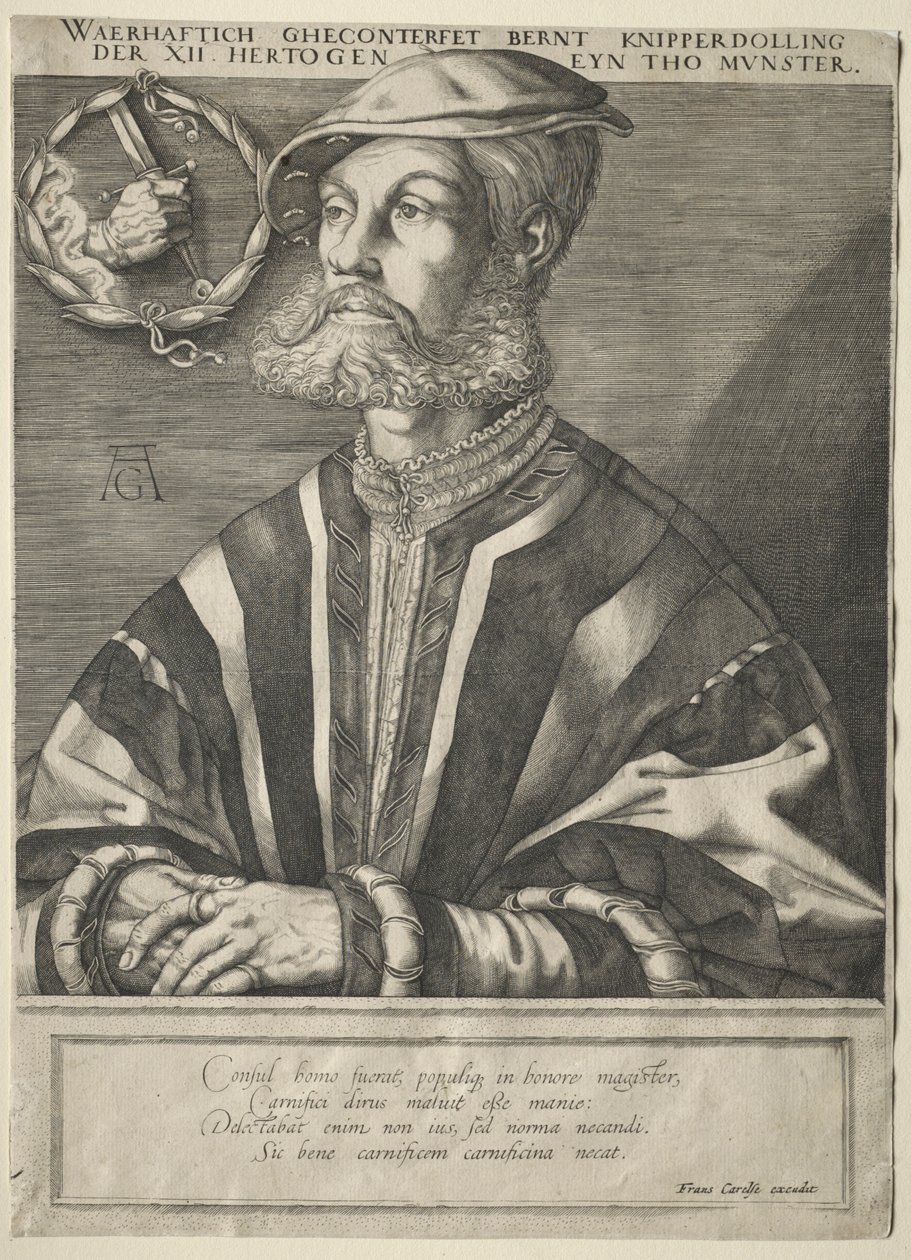 Retrato de Bernard Knipperdolling de Jan Muller