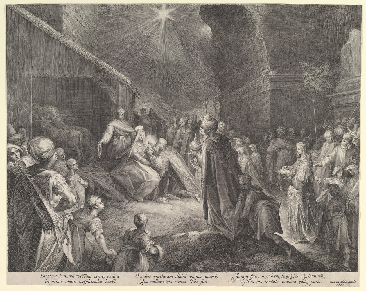 La adoración de los magos, ca. 1626 de Jan Muller