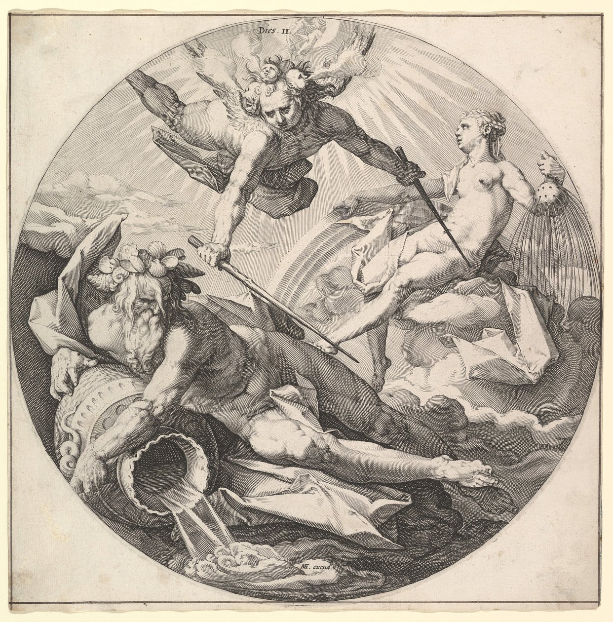 El Segundo Día Muere II, de la serie La Creación del Mundo, ca. 1594 de Jan Muller