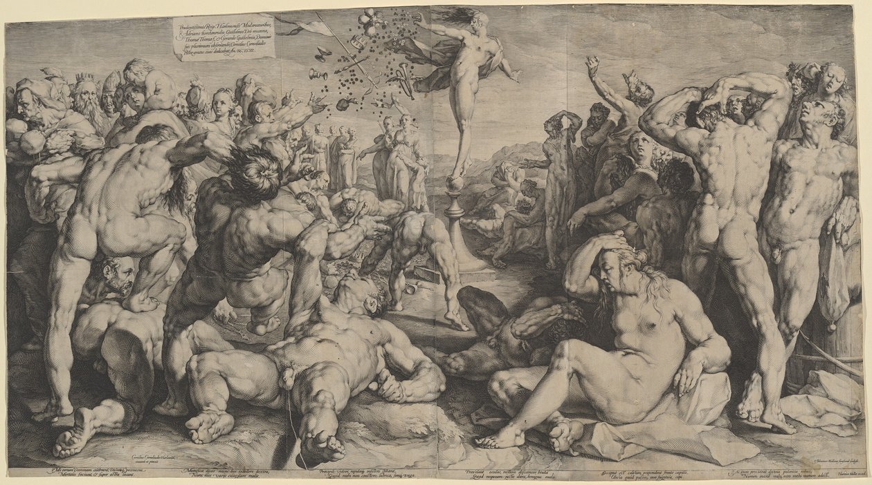 La Fortuna distribuyendo sus dones de Jan Muller, after Cornelis Cornelisz van Haarlem