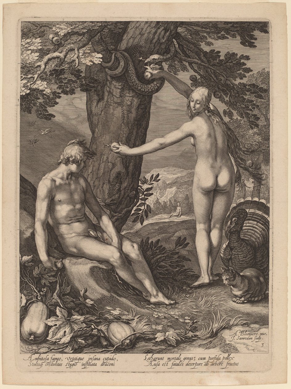 La Tentación del Hombre de Jan Pietersz Saenredam after Abraham Bloemaert