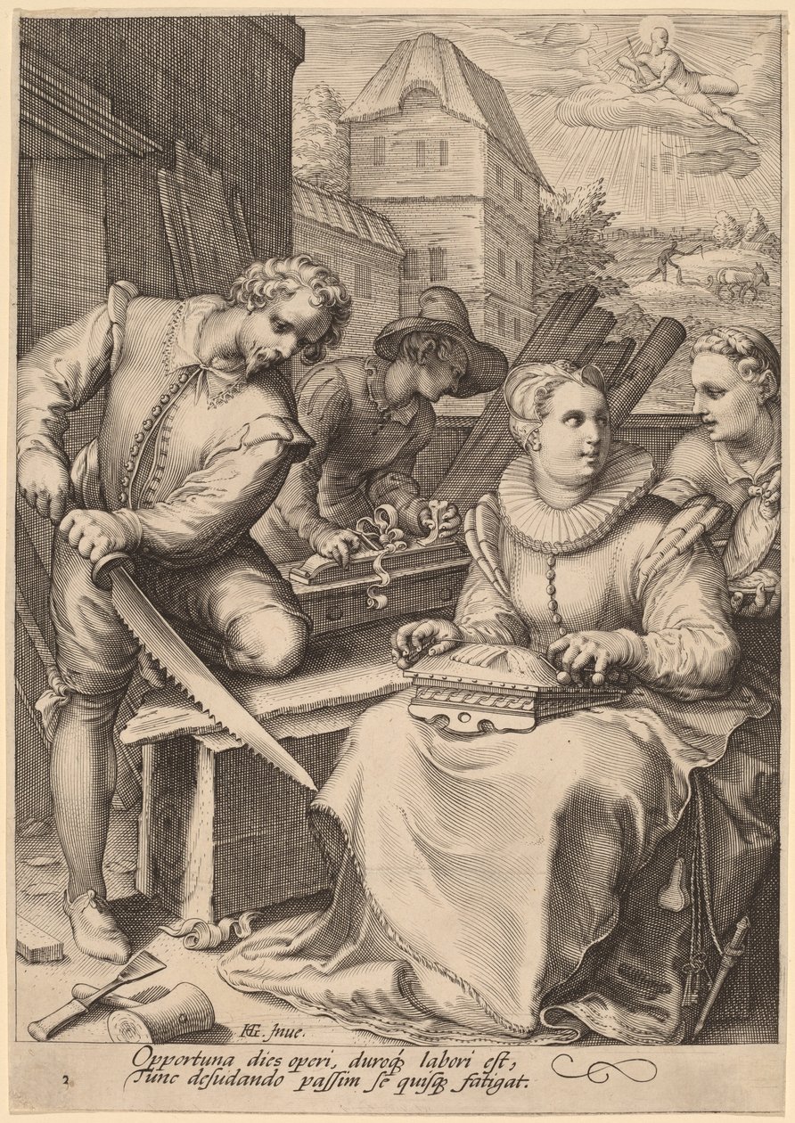Mediodía de Jan Pietersz Saenredam, after Hendrik Goltzius