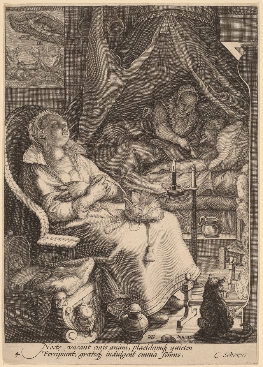 Noche de Jan Pietersz Saenredam, after Hendrik Goltzius