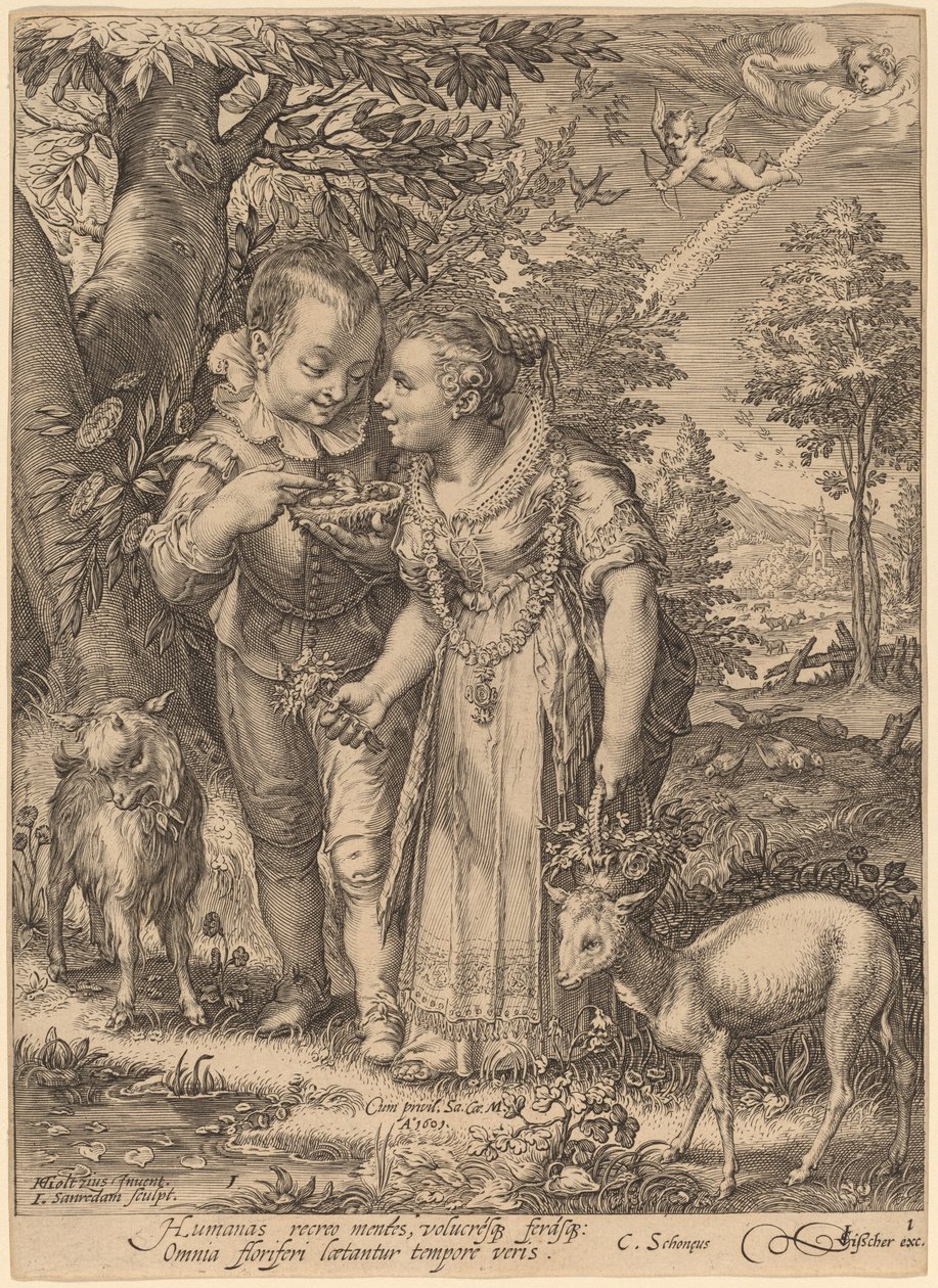 Primavera de Jan Pietersz Saenredam after Hendrik Goltzius