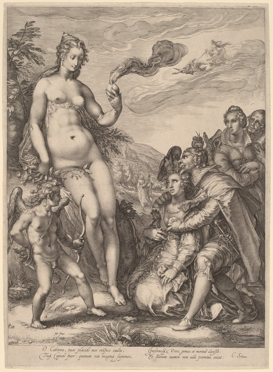 El culto de Venus de Jan Pietersz Saenredam, after Hendrik Goltzius