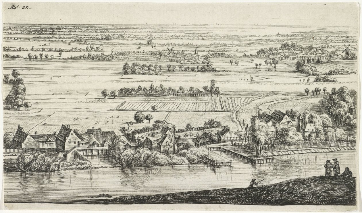 Pueblo ribereño Varios paisajes (título de la serie) de Jan Ruyscher