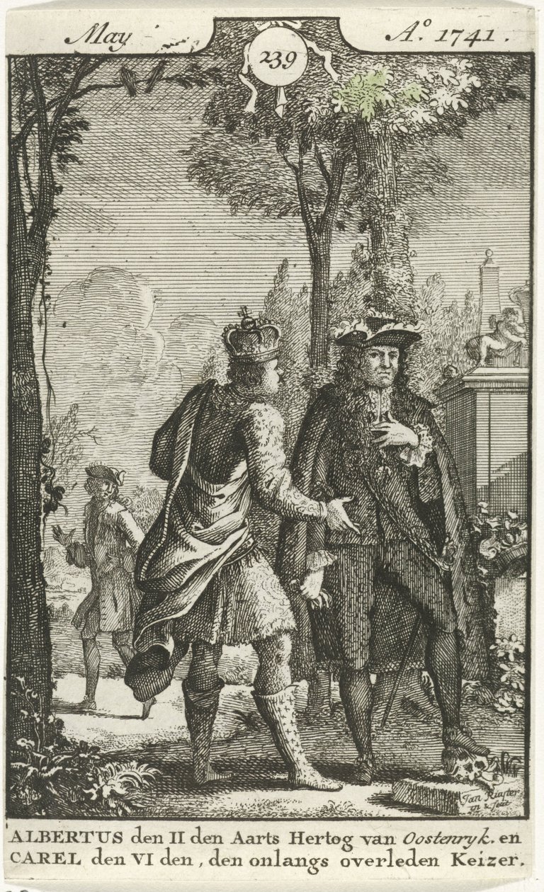 Conversación entre Alberto de Austria y Carlos VI de Jan Ruyter