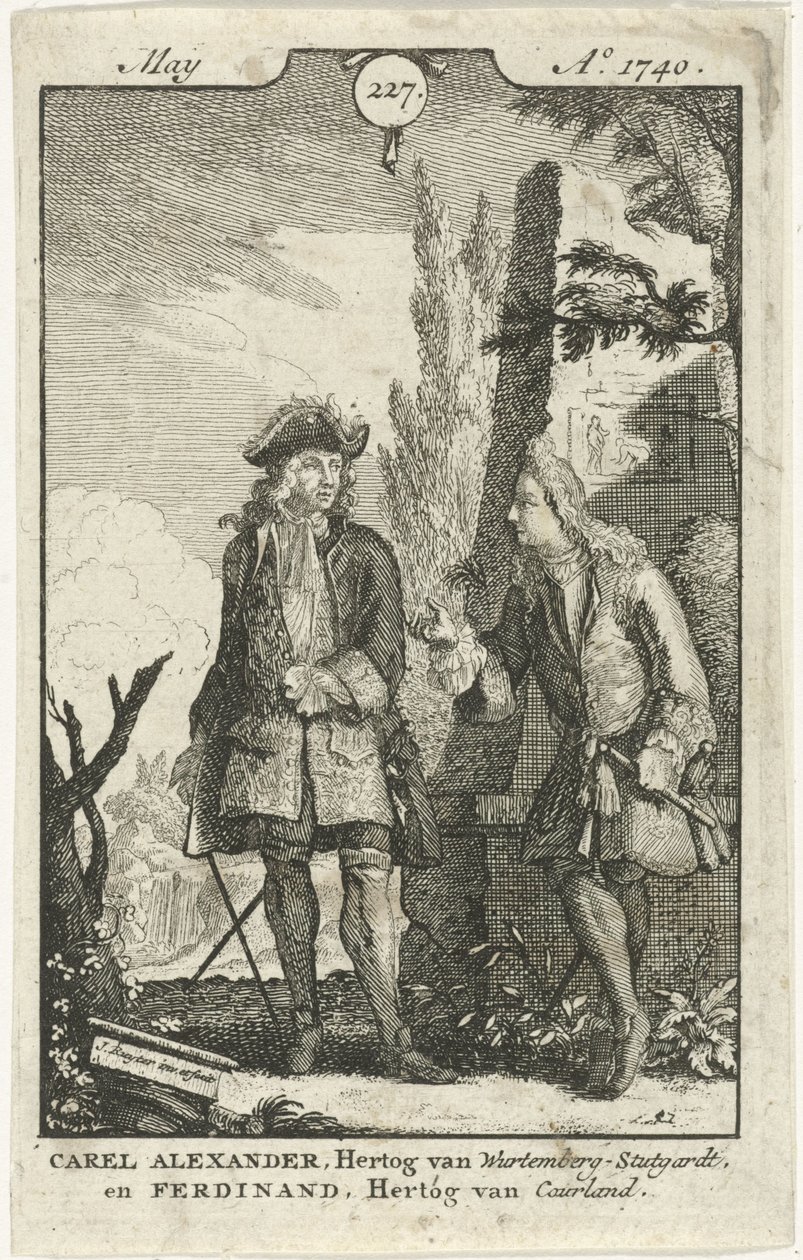 Conversación entre Ferdinand Kettler y Karel Alexander de Jan Ruyter