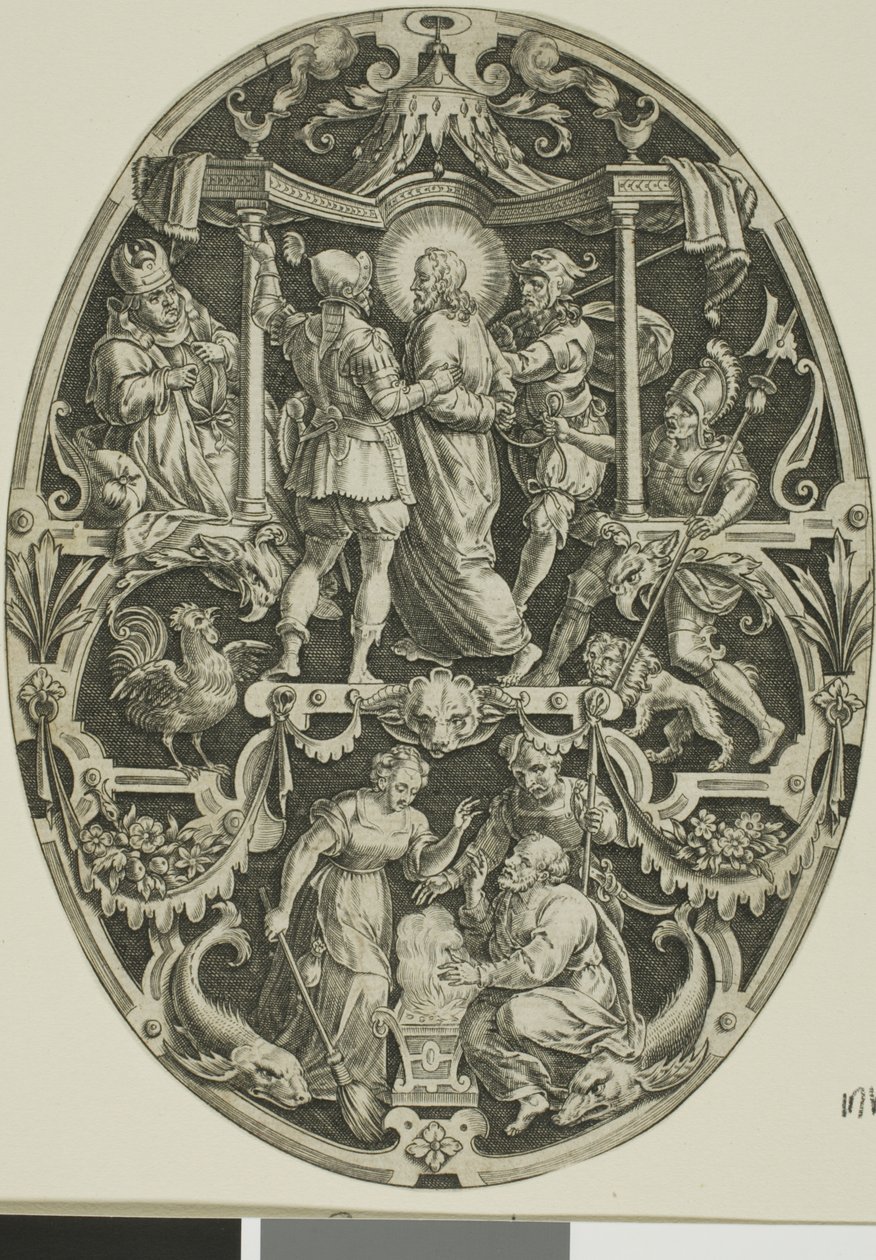 Arresto de Cristo, de La Pasión de Cristo de Jan Sadeler I