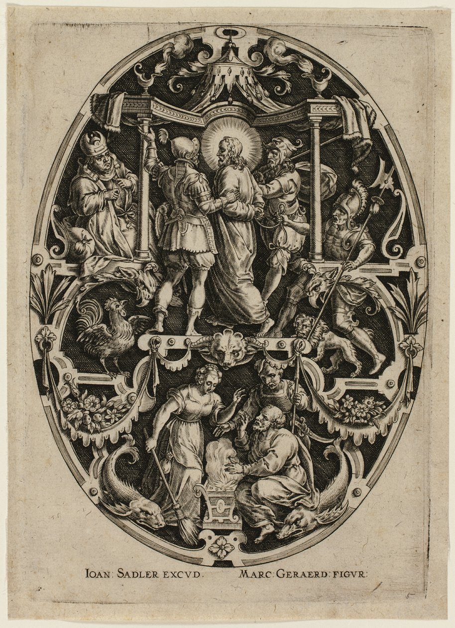 Arresto de Cristo, de La Pasión de Cristo de Jan Sadeler I