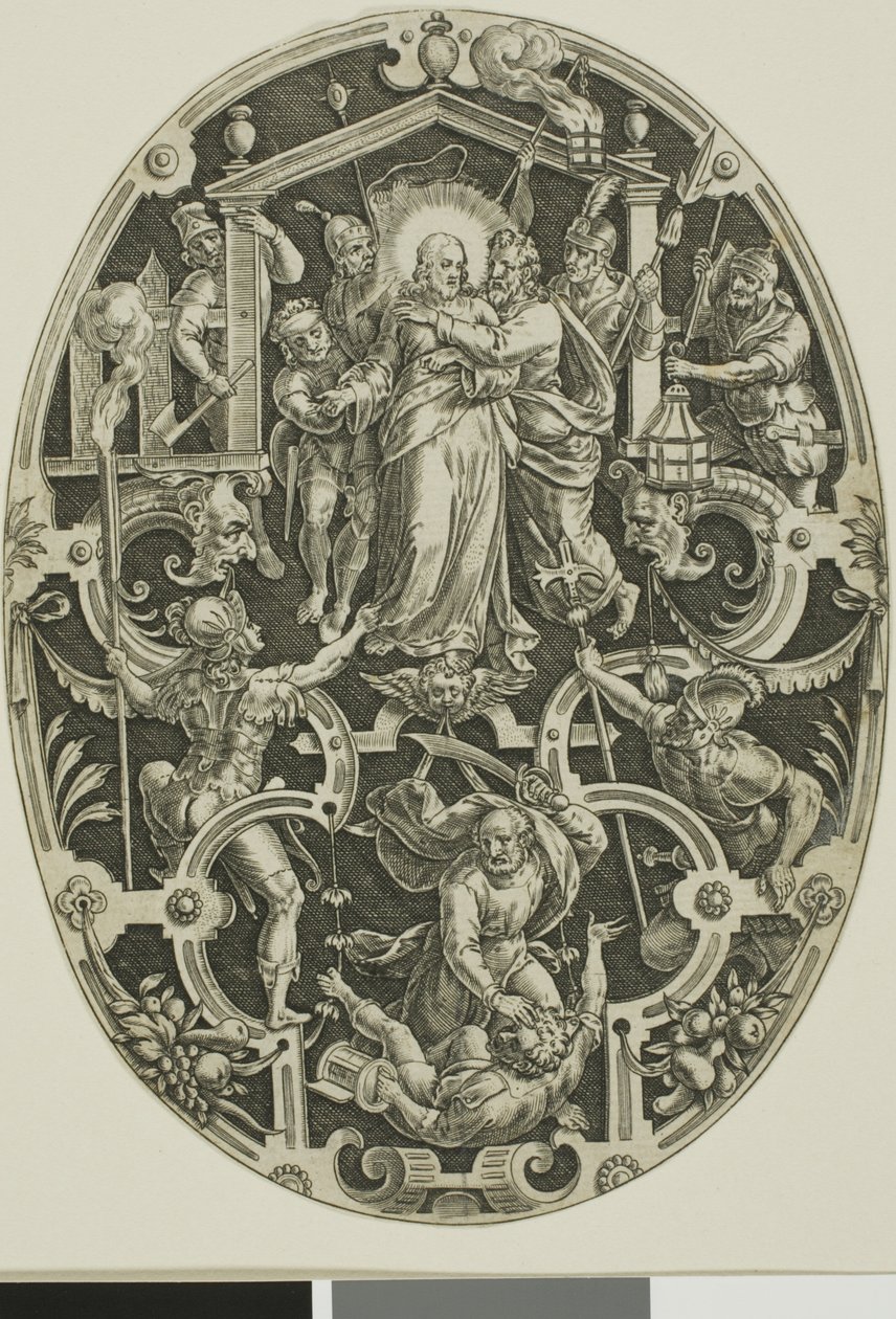 Traición a Cristo, de La Pasión de Cristo de Jan Sadeler I