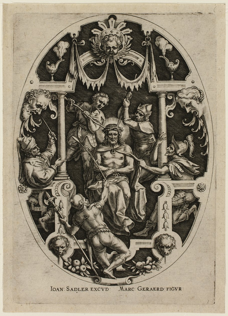 Coronación de espinas, de la Pasión de Cristo de Jan Sadeler I