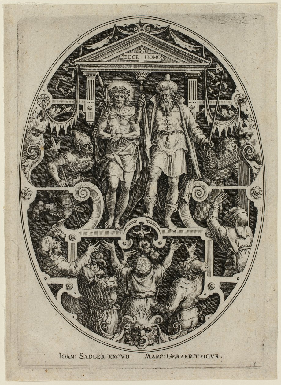 Ecce Homo, de la Pasión de Cristo de Jan Sadeler I