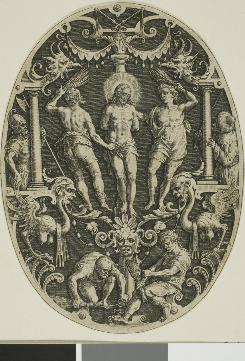 Flagelación, de la Pasión de Cristo de Jan Sadeler I