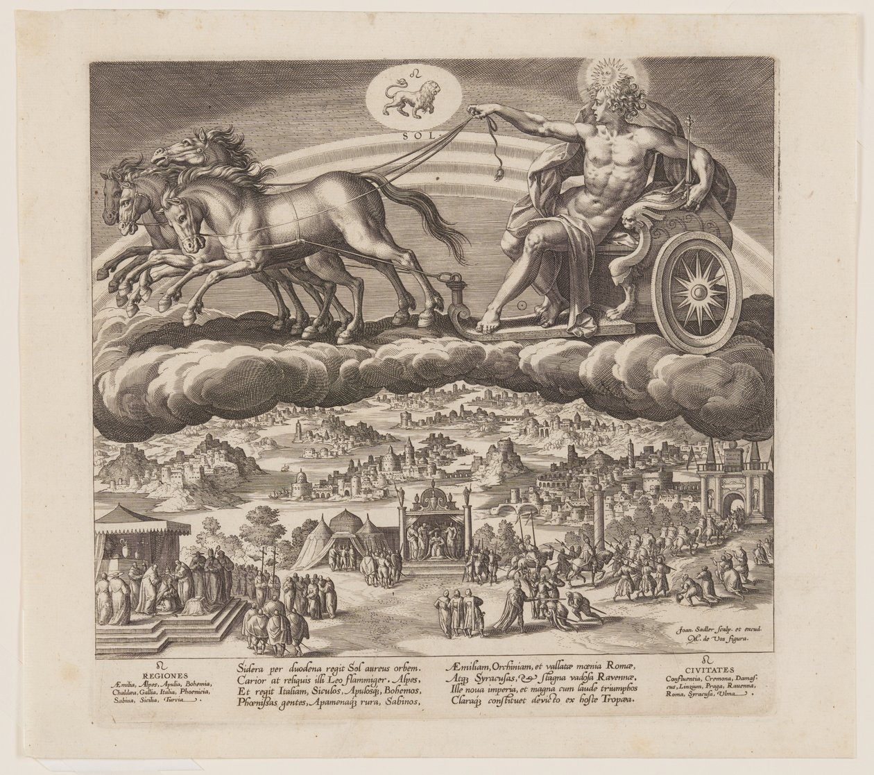 El Sol, de Los Siete Planetas de Jan Sadeler I
