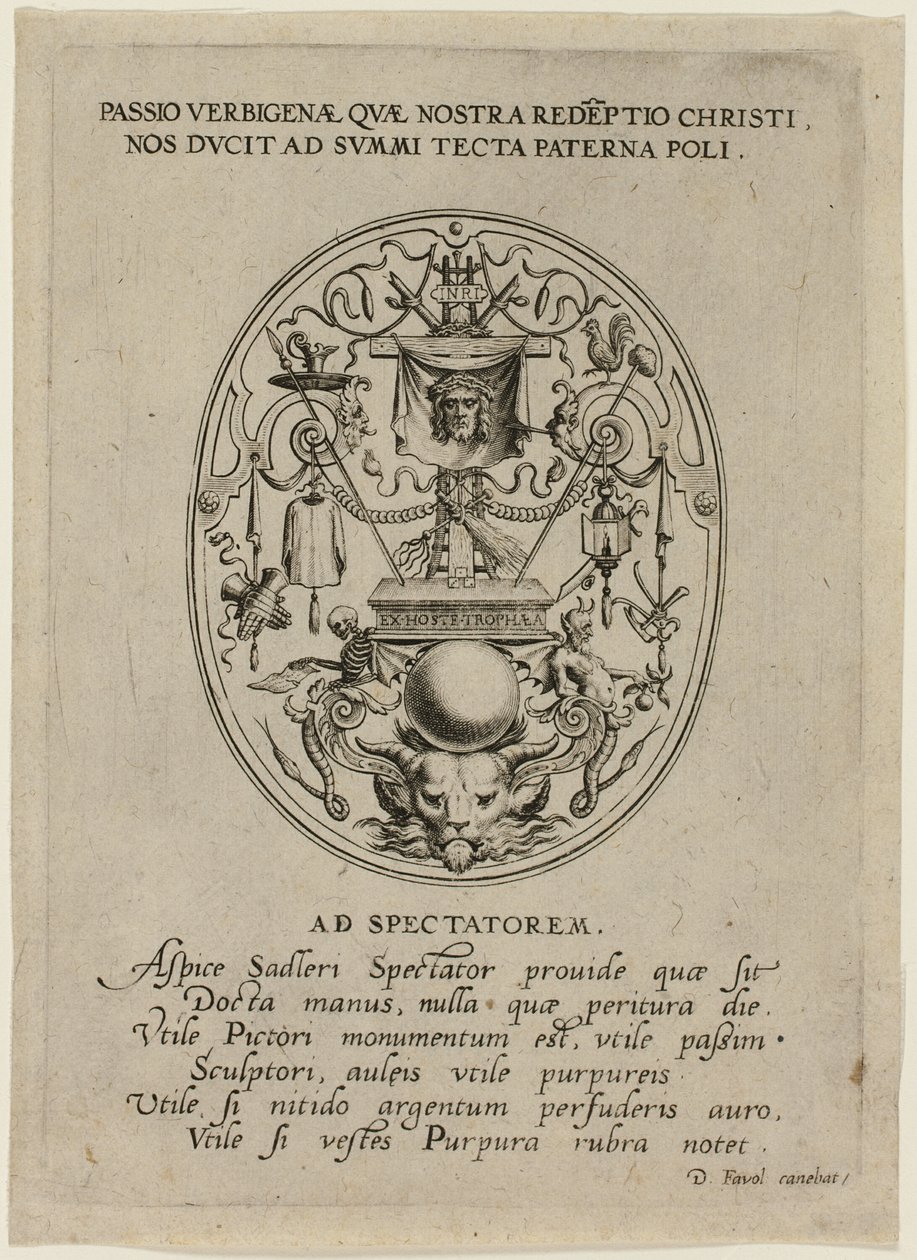 Portada de la Pasión de Cristo de Jan Sadeler I