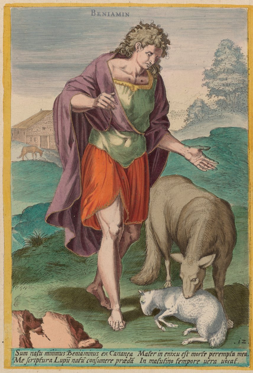 Benjamín de Jan Sadeler I after Crispen van den Broecke