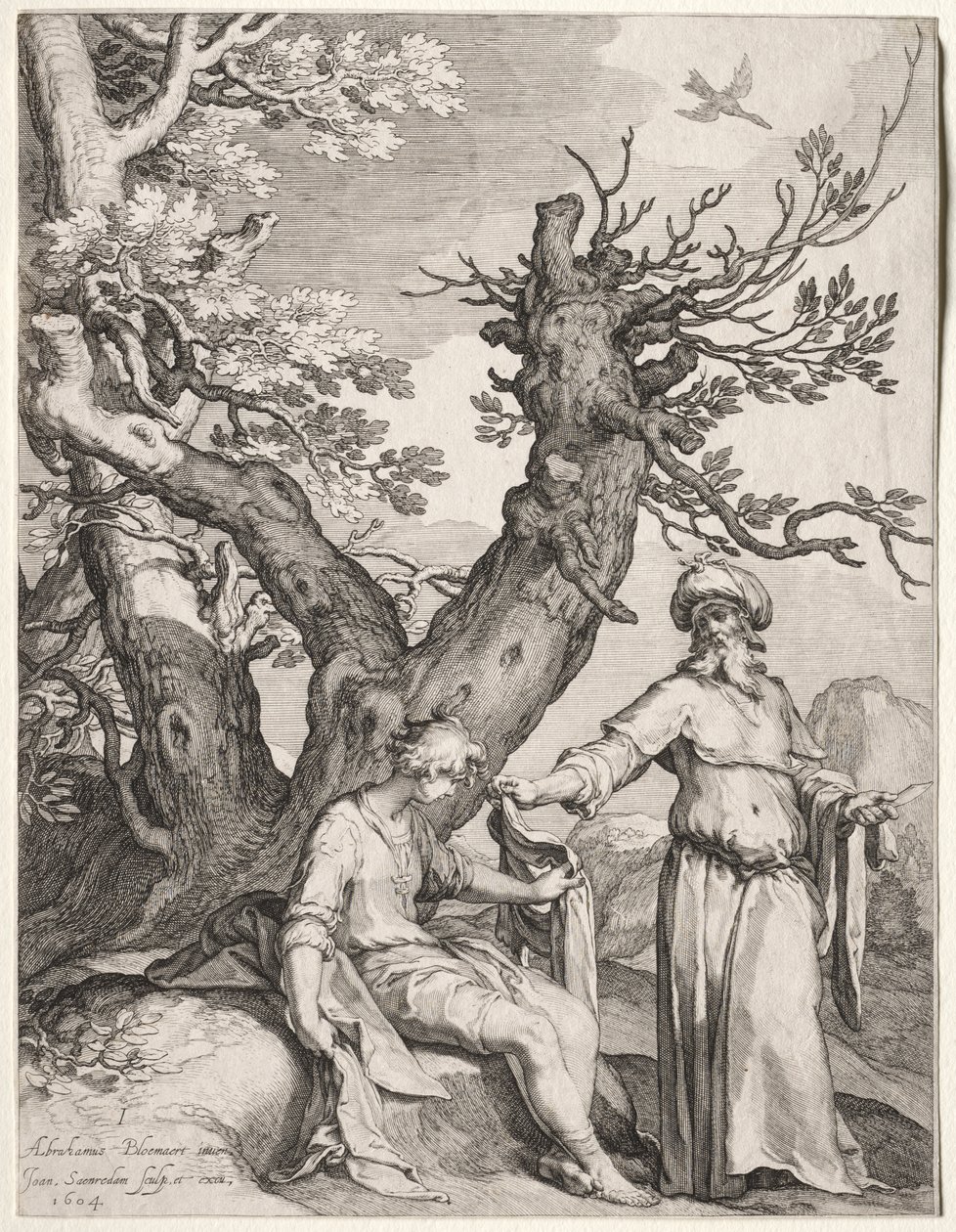 Ahijah and Jeroboam de Jan Saenredam