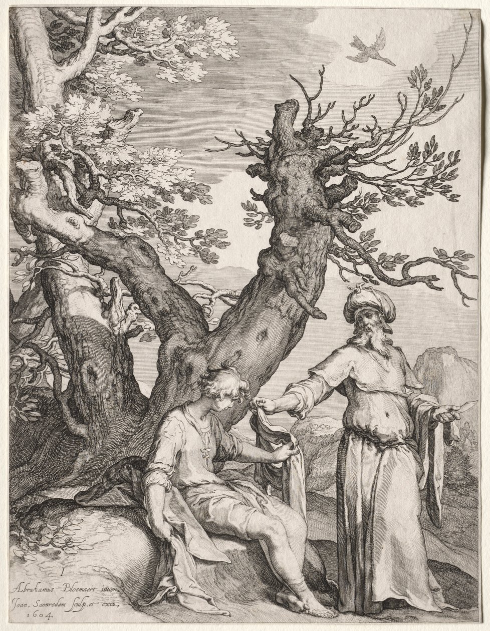 Ahías y Jeroboam, 1604 de Jan Saenredam