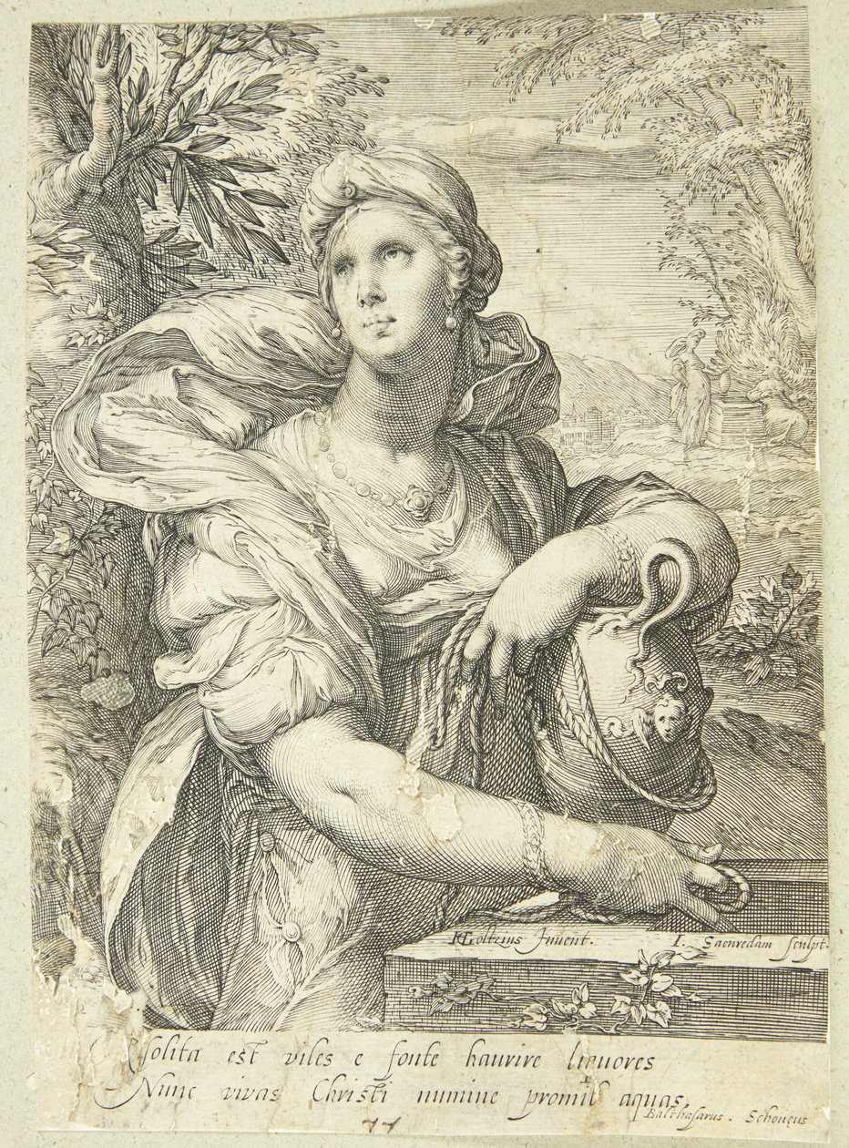 La mujer samaritana en el pozo de Jan Saenredam