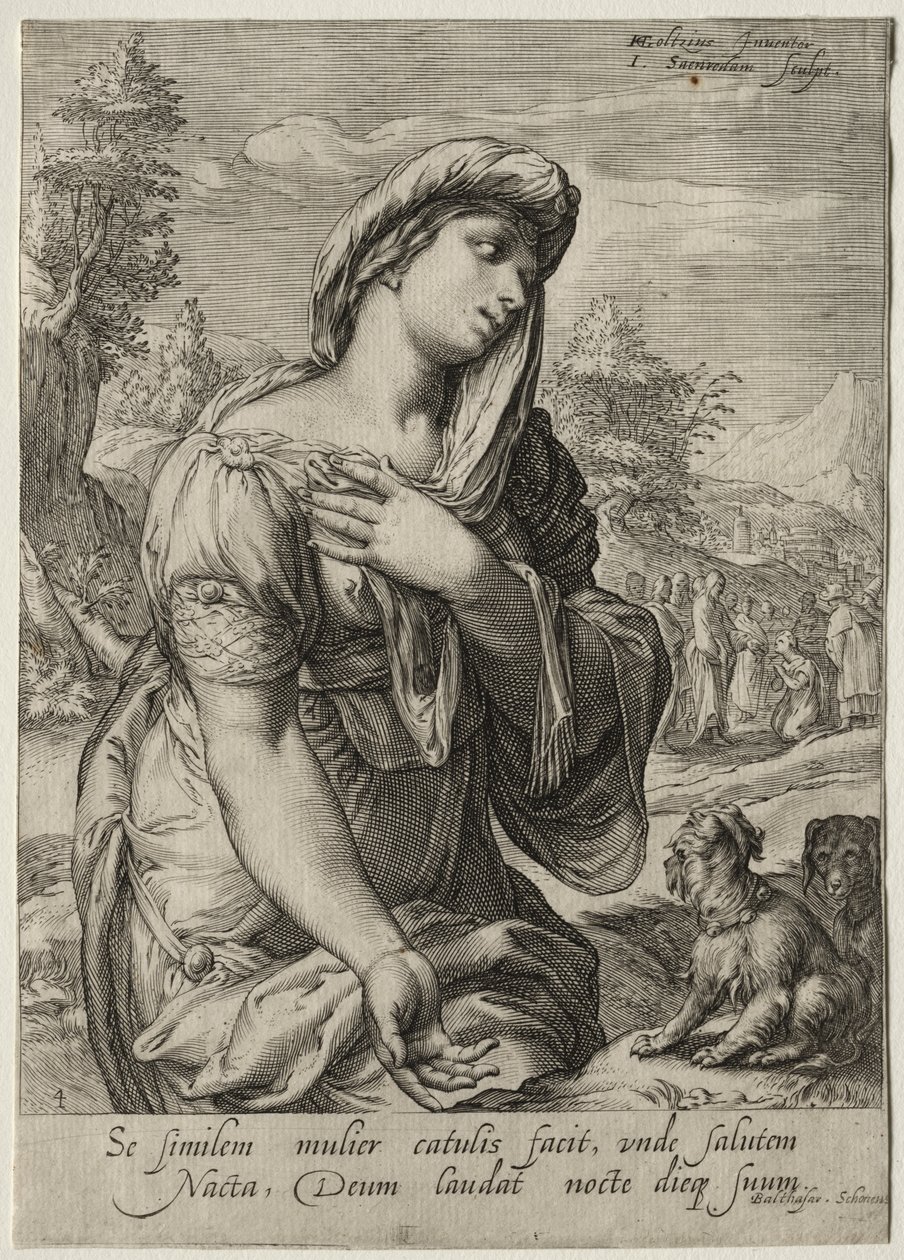 Heroines of the New Testament:  The Canaanite de Jan Saenredam