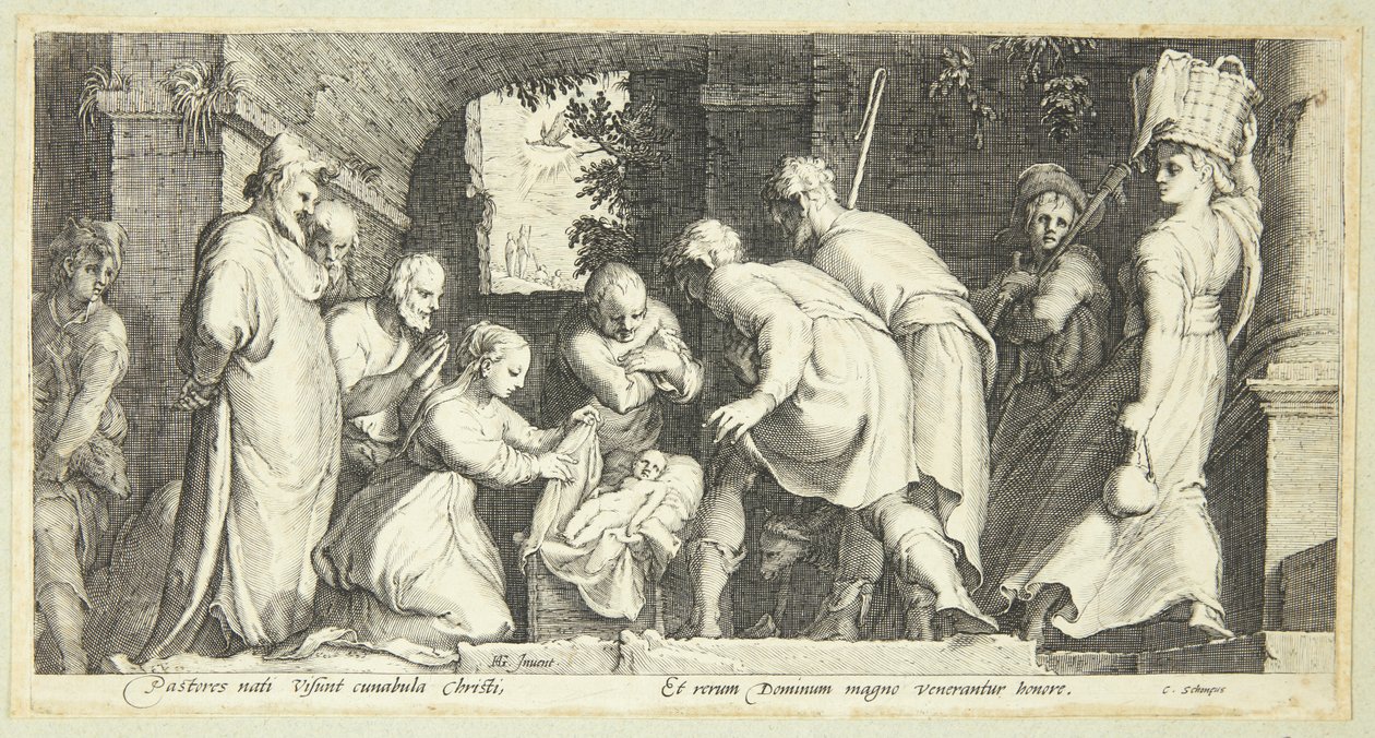 La adoración de los pastores de Jan Saenredam