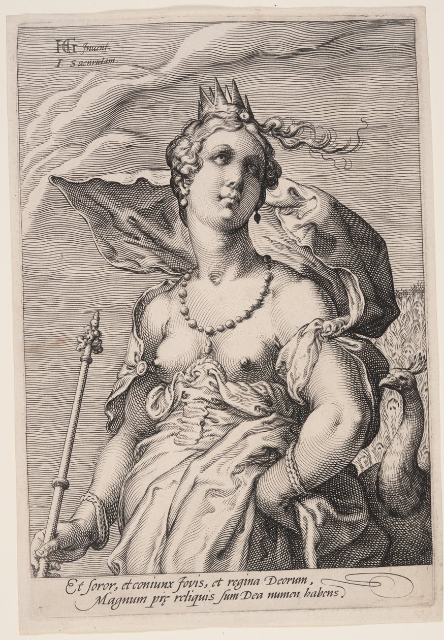 Juno, de Tres diosas de Jan Saenredam