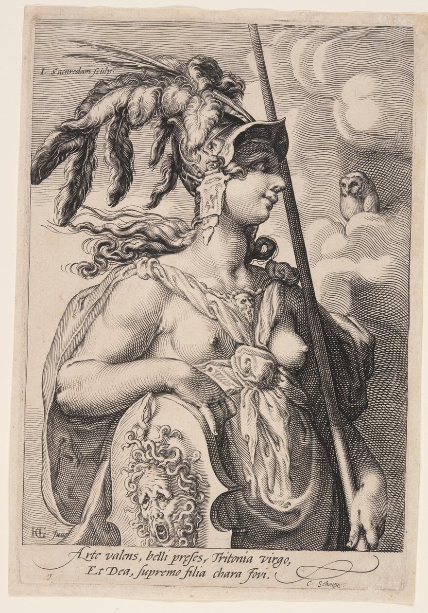 Palas Atenea, de Tres Diosas de Jan Saenredam