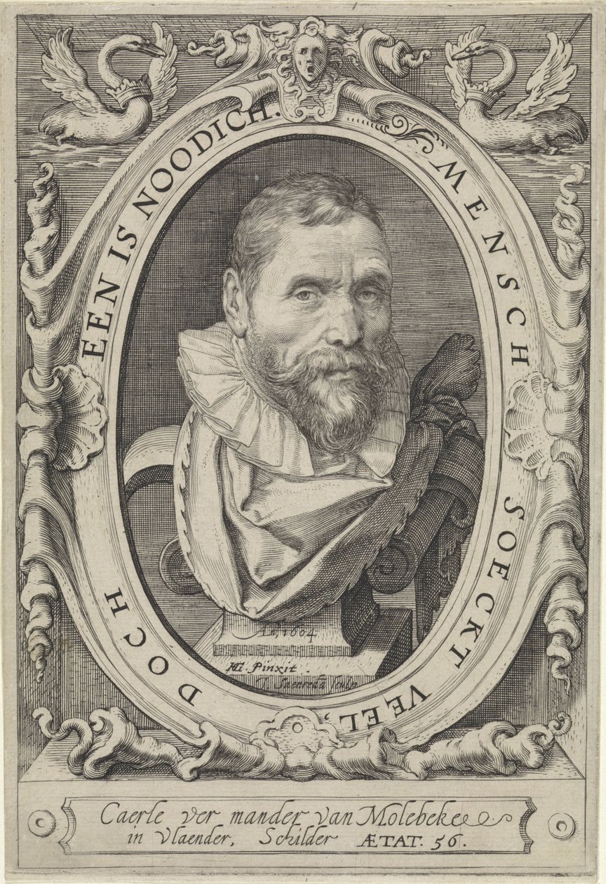 Retrato de Karel van Mander de Jan Saenredam