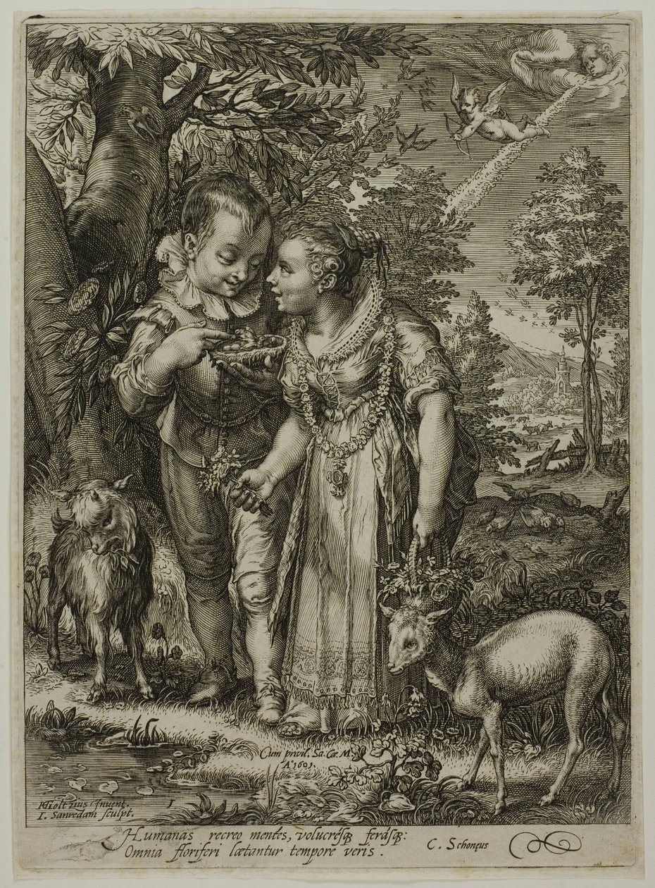 Primavera, de Las Cuatro Estaciones de Jan Saenredam