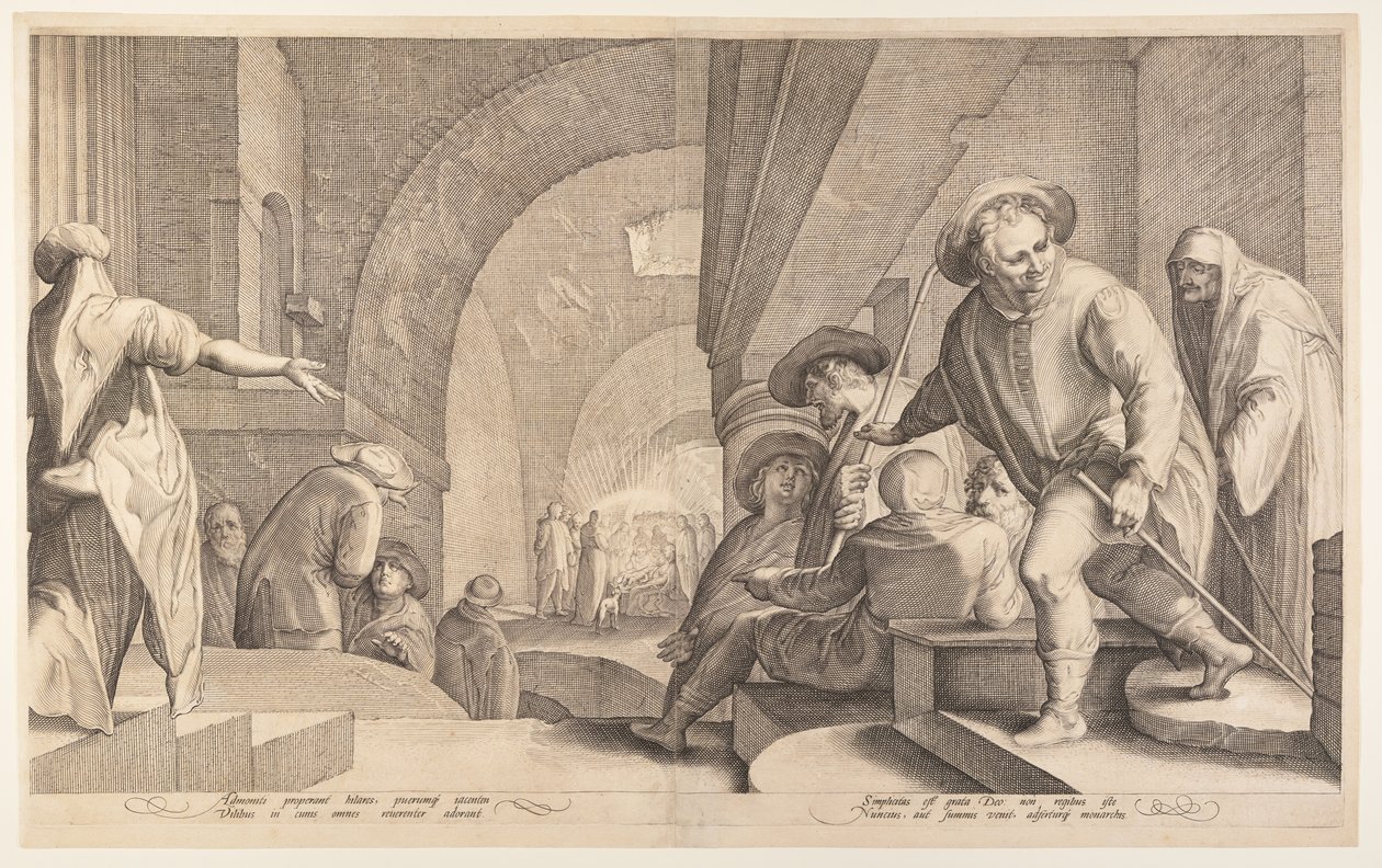 Adoración de los pastores de Jan Saenredam