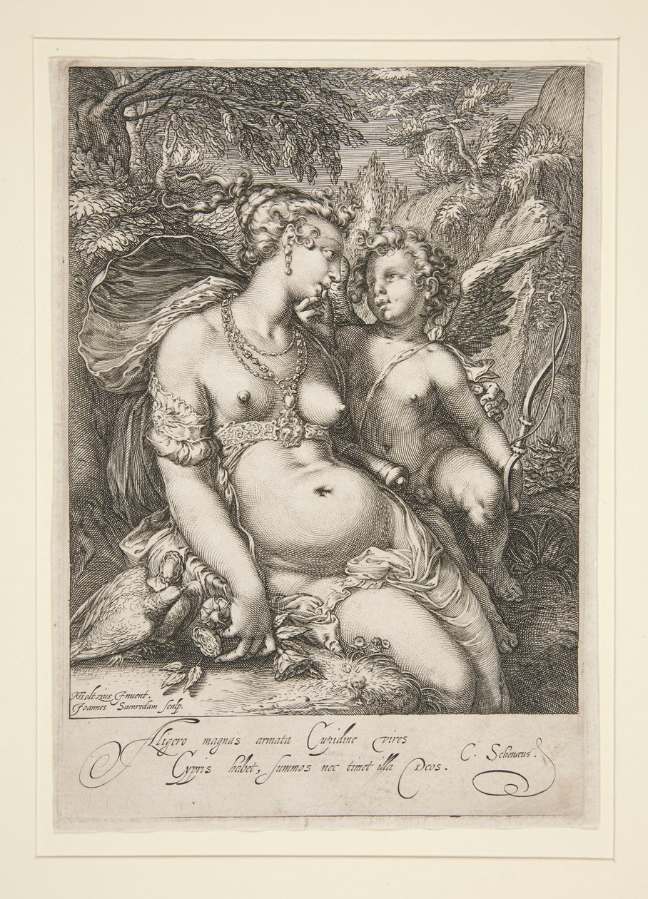 Venus y Cupido de Jan Saenredam
