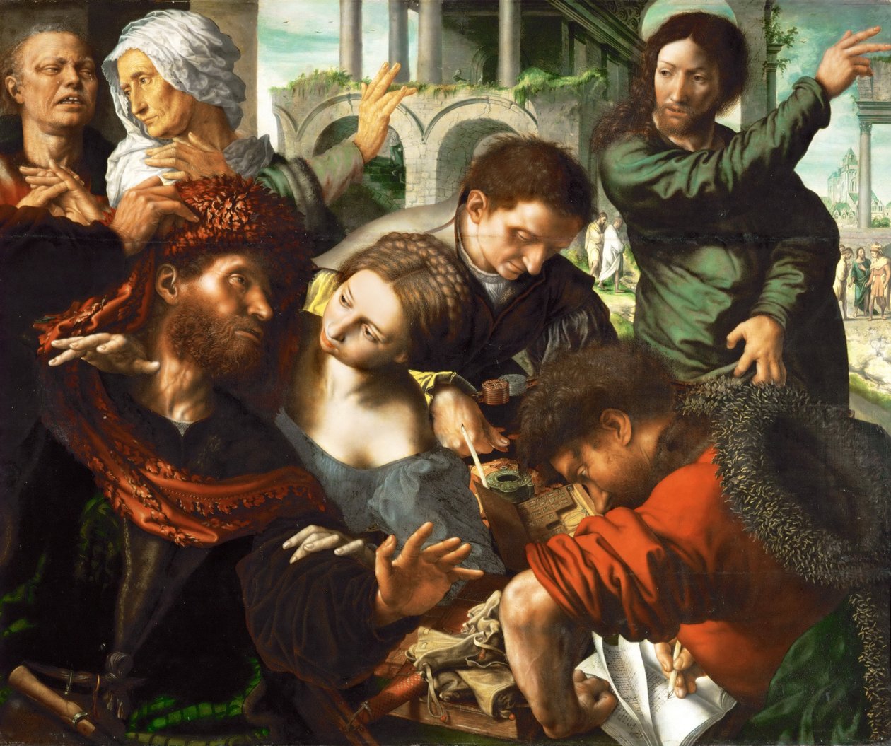 La vocación de San Mateo de Jan Sanders van Hemessen