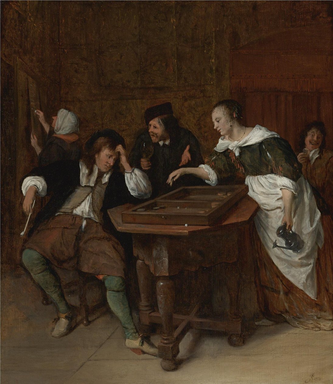 Los jugadores de Tric-Trac de Jan Steen