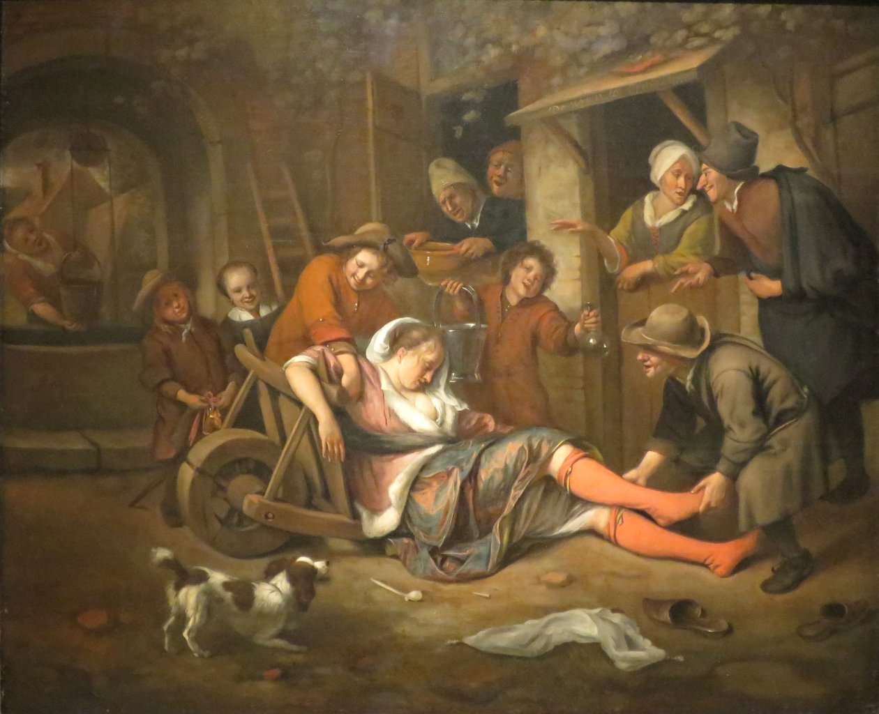 El vino es un burlón de Jan Steen