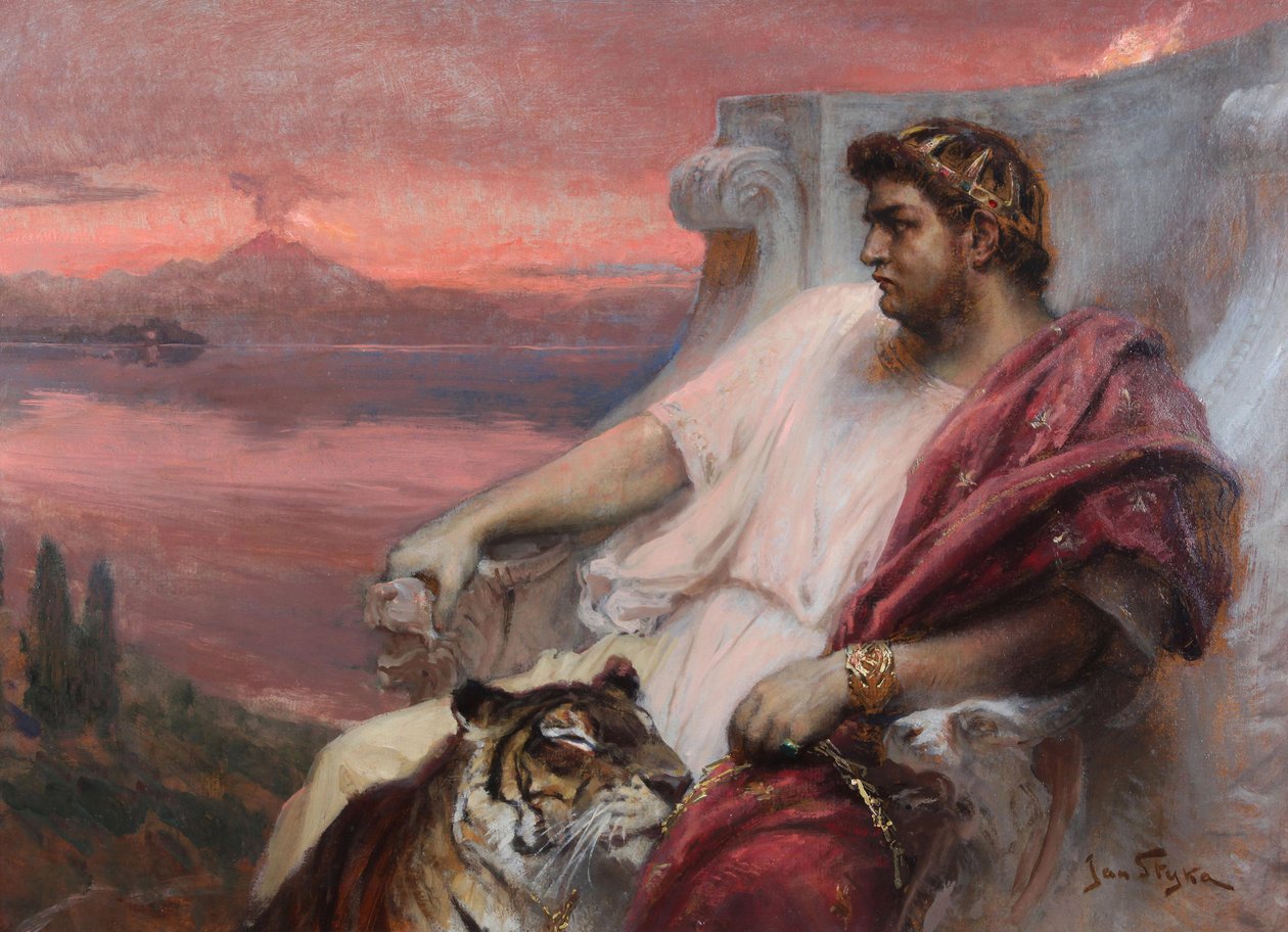 Nerón en Baiae, por Styka, Jan de Jan Styka