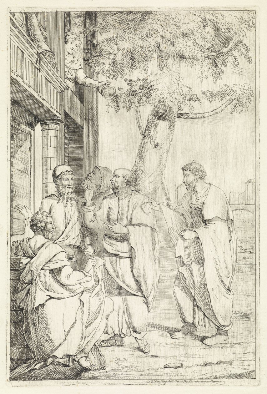 Sócrates en Xantippe de Jan Tersteeg