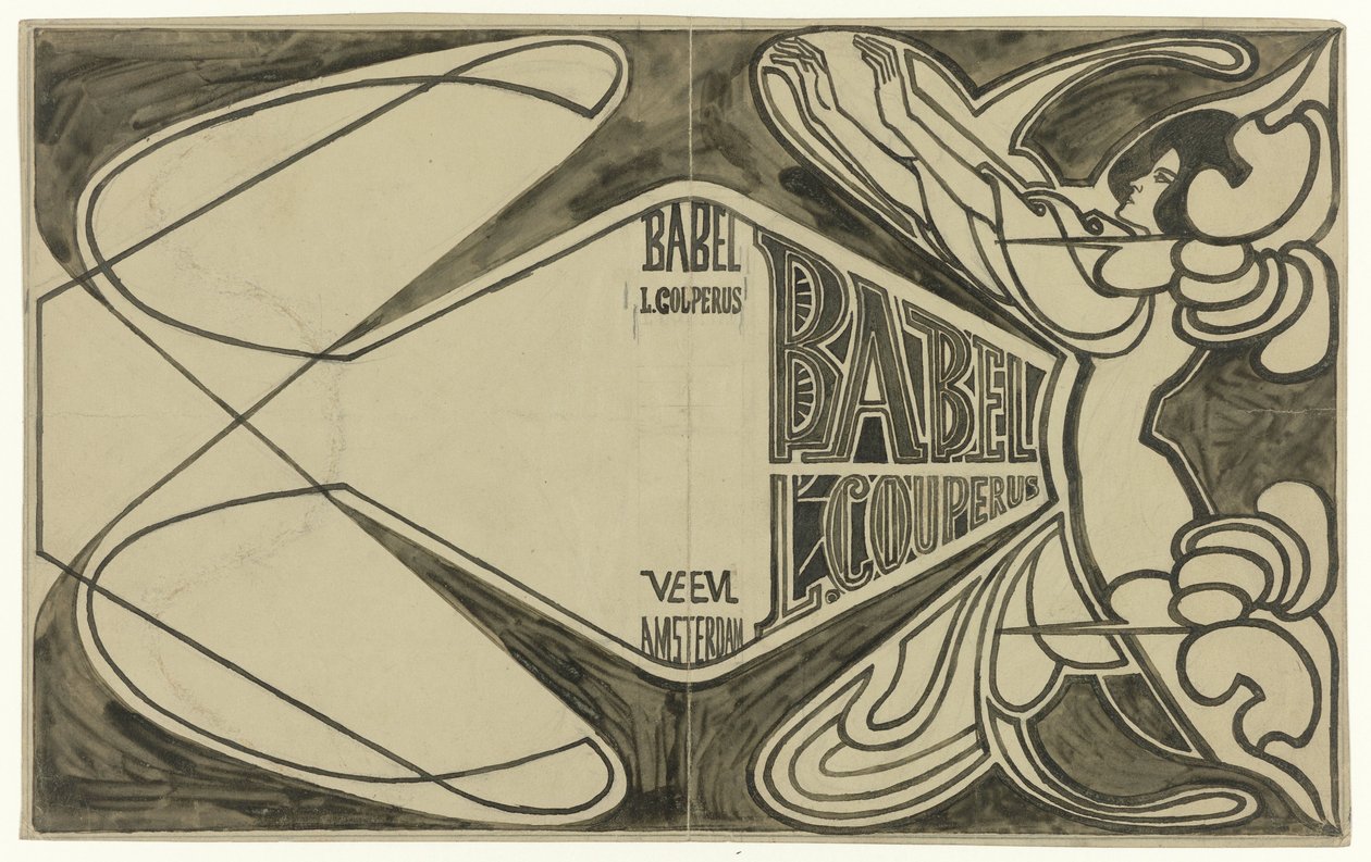 Diseño de encuadernación para: Louis Couperus, Babel, 1901 de Jan Toorop