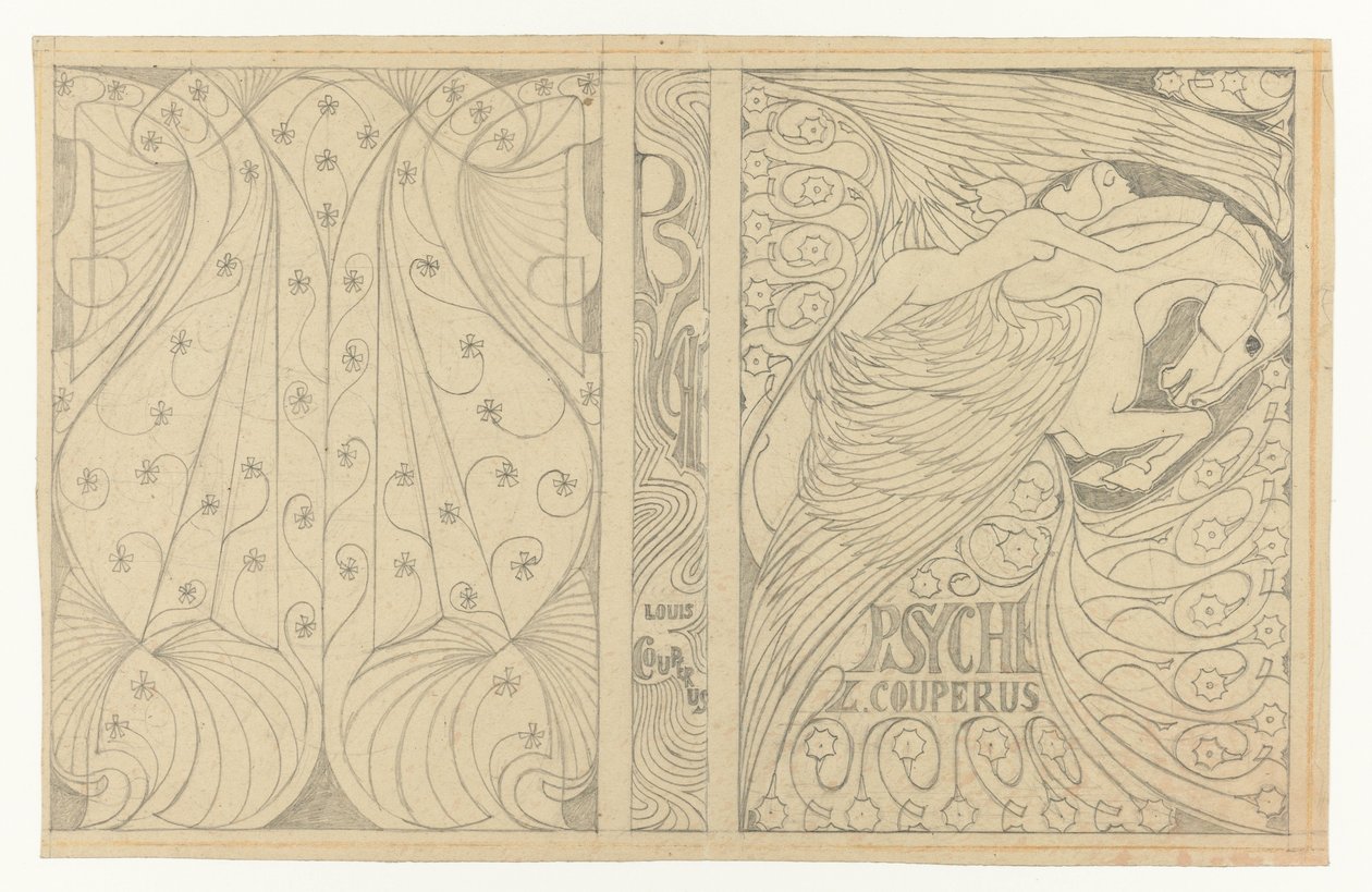 Diseño de la portada de Psique de Louis Couperus
Diseño de encuadernación para: Louis Couperus, Psique, 1898 de Jan Toorop