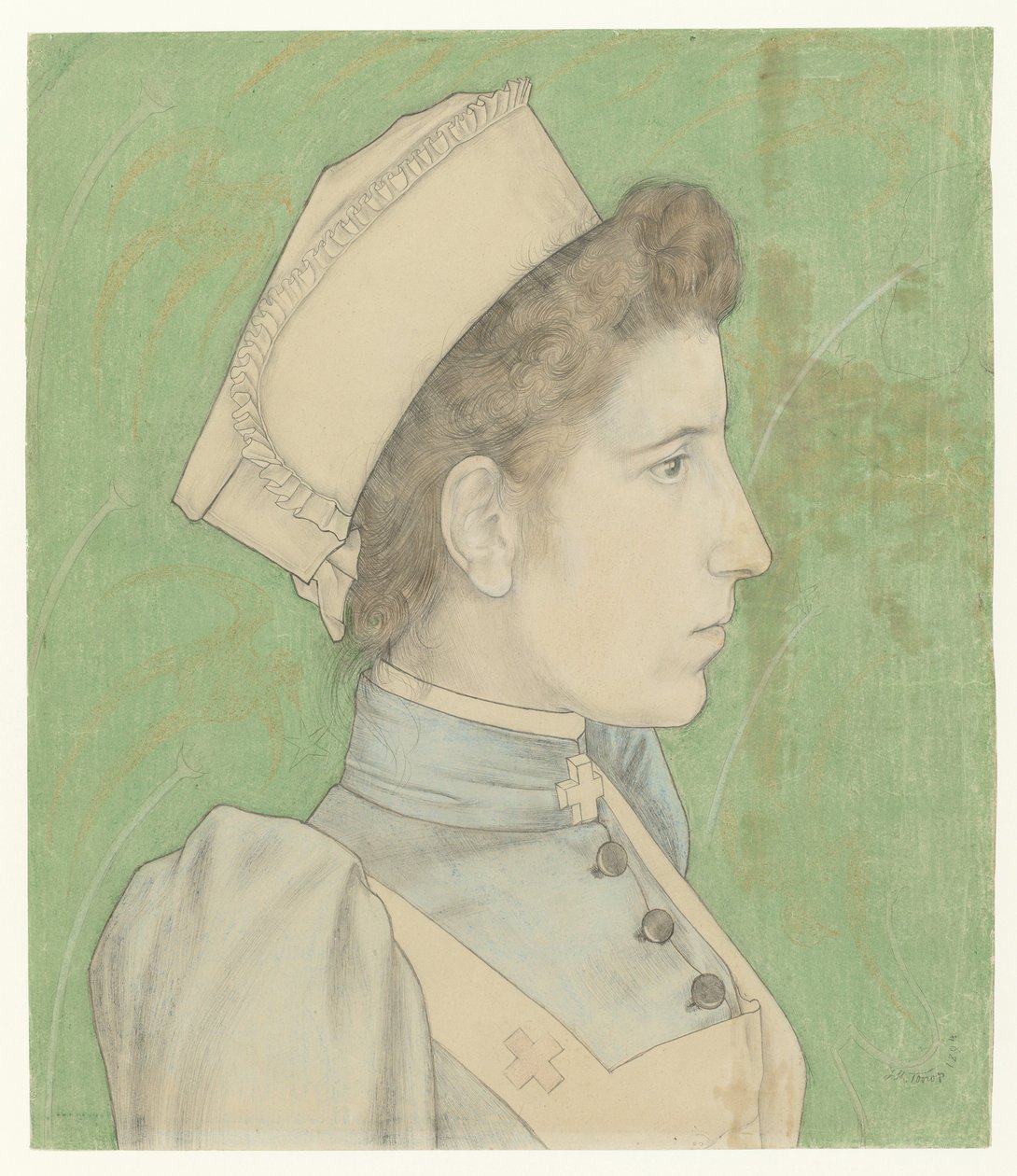 Retrato de la enfermera Nelly
Retrato de Nelly Goudkade de Jan Toorop